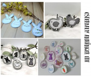 ITH Stickdatei - Osterbaum Anhänger